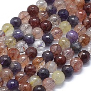Natural Auralite 23 Beads Strands, Round, 8mm, Hole: 1mm, about 47pcs/Strand, 15.75 inch(40cm)(G-D0013-69B)