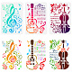 3Pcs 3 Styles PET Hollow Out Drawing Painting Stencils(DIY-WH0394-0052)-1