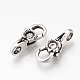 Tibetan Style Alloy Lobster Claw Clasps(X-TIBE-T002-12AS-RS)-2