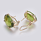 Faceted Glass Stud Earring Findings(X-GLAA-F084-D05)-2
