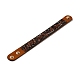 Faux Suede Snap Cord Bracelet(BJEW-F428-07)-1