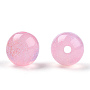 Pearl Pink Round Resin Beads(RESI-TAC0017-08B)
