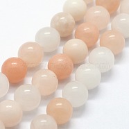 Natural Pink Aventurine Beads Strands, Round, 10mm, Hole: 1mm, about 37pcs/strand, 14.76 inch(37.5cm)(G-I199-22-10mm)
