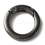 Zinc Alloy Spring Gate Rings, Ring Shape, Gunmetal, 5 Gauge, 28x4.5mm(FIND-TAC0017-19B-B)