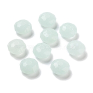 Opaque Acrylic Beads, Faceted, Rondelle, Azure, 8.5x5mm, Hole: 1.8mm(OACR-H116-08E)