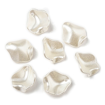 ABS Imitation Pearl Pendants, Twist, Twist, 16x15x5mm, Hole: 1.4mm