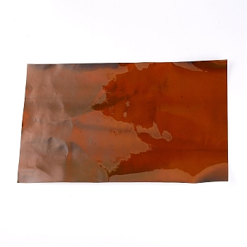 Imitation Leather Fabric, for Garment Accessories, Sienna, 20x33x0.07cm