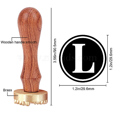 Craspire 1PC-Stempelkopf aus Messing(DIY-CP0006-69L)-2