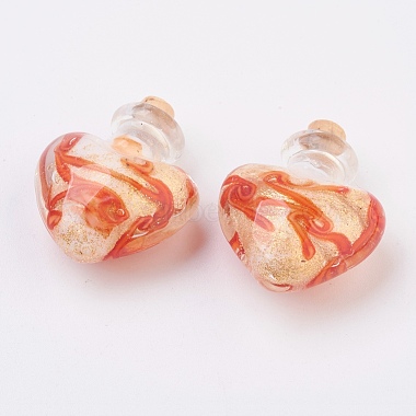 Handmade Lampwork Perfume Bottle Pendants(LAMP-P044-C)-2