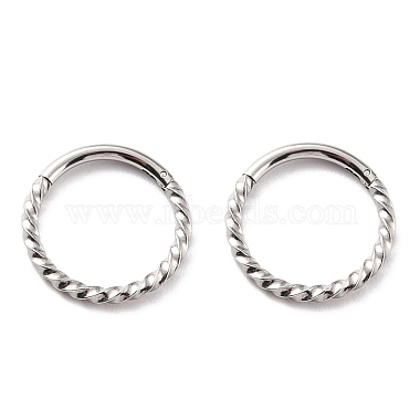 Ring 304 Stainless Steel Earrings