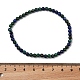 Natural Chrysocolla and Lapis Lazuli Round Bead Stretch Bracelets(X-BJEW-L594-B04)-4