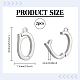 2Pcs Sterling Silver Fold Over Clasps(STER-NB0001-40B)-2