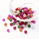 Perles de verre craquelé peintes(DGLA-X0006-6mm-09)-1