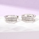 Brass Micro Pave Cubic Zirconia Hoop Earrings(KK-CBA90BB-07P)-2