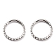 Non-Tarnish Twisted Ring Hoop Earrings for Girl Women(STAS-K233-02C-P)-1