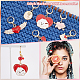 Valentine's Day Alloy Enamel Pendant Stitch Markers(HJEW-AB00290)-4