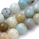 Brins de perles d'amazonite de fleurs naturelles(G-S259-13-8mm)-1