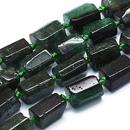Natural Emerald Beads Strands, Faceted, Column, 12~13x6~8x6~8mm, Hole: 1mm, about 28pcs/strand, 15.55''~15.75'(39.5~40cm)(G-K245-I08-01)