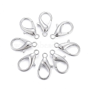 Zinc Alloy Lobster Claw Clasps, Parrot Trigger Clasps, Cadmium Free & Nickel Free & Lead Free, Platinum, 21x12mm, Hole: 2mm(E107-P-NF)