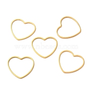 201 Stainless Steel Linking Rings, Heart, Golden, 18x19.5x1mm(STAS-C030-02C-G)