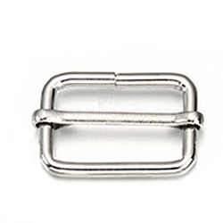 Iron DIY Bags Accessories, Bags Buckle, Platinum, 2.15x3.4x0.6cm, Inner Diameter: 1.55x2.5cm(FIND-WH0076-04)