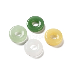 Glass Linking Rings, Imitation Jade, Round Ring, Mixed Color, 12.5x4mm, Inner Diameter: 5mm(GLAA-M043-02A)