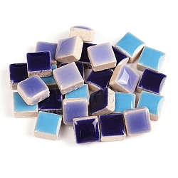 Square Shape Porcelain Mosaic Tiles, for DIY Mosaic Art Crafts, Picture Frames and More, Colorful, 10x10mm, about 205pcs/set(PW-WGA2153-04)