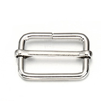Iron DIY Bags Accessories, Bags Buckle, Platinum, 2.15x3.4x0.6cm, Inner Diameter: 1.55x2.5cm