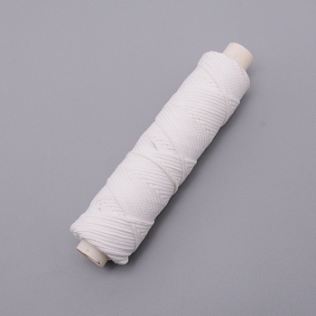 Cotton Wick, with Spool, Candle Making Accessories, White, 2x1mm, about 50m/roll