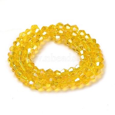 Transparent Electroplate Glass Beads Strands(EGLA-A039-T4mm-B22)-2