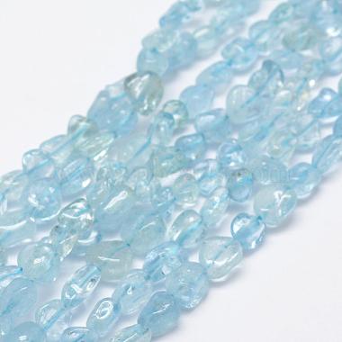 6mm SkyBlue Nuggets Aquamarine Beads