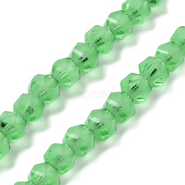 Lime Green Lantern Glass Beads