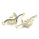 Brass Micro Pave Colorful Cubic Zirconia Links Connectors(KK-S061-99G-NR)-2