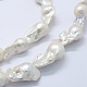 Natural Baroque Pearl Keshi Pearl Beads Strands(PEAR-K004-15)-3