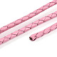Braided Cowhide Leather Cord(NWIR-N005-01D-4mm)-3