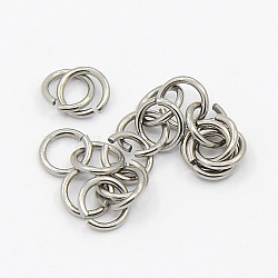 Tarnish Resistant 304 Stainless Steel Jump Rings, Stainless Steel Color, 22 Gauge, 4x0.6mm, Inner Diameter: 2.8mm, Hole: 3mm, about 2500pcs/bag(STAS-M008-04B)