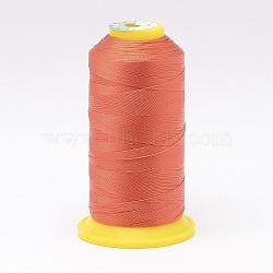 Nylon Sewing Thread, Coral, 0.6mm, about 300m/roll(NWIR-N006-01H1-0.6mm)