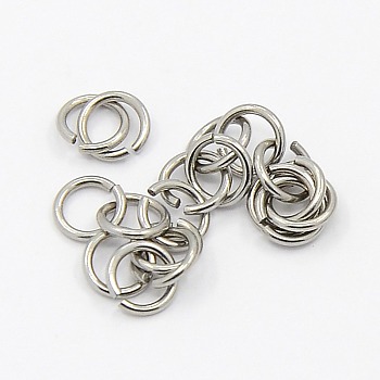 304 Stainless Steel Jump Rings, Stainless Steel Color, 22 Gauge, 4x0.6mm, Inner Diameter: 2.8mm, Hole: 3mm, about 2500pcs/bag