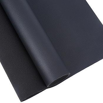 Rectangle PU Leather Fabric, for Sofa/Seat Patch, Black, 1350x300x1mm