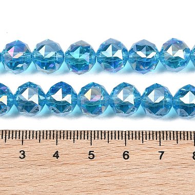 Transparent Electroplate Glass Beads Strands(EGLA-N002-34C-B13)-3