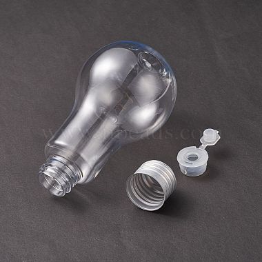 (vente de clôture défectueuse : moins d'accessoires) bouteille en forme d'ampoule en plastique créative(AJEW-XCP0001-73)-3