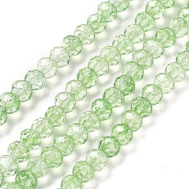 Light Green Rondelle Glass Beads