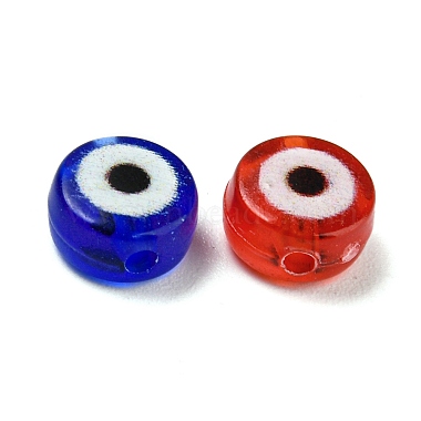 Transparent & Printed Acrylic Beads(OACR-G021-02)-2