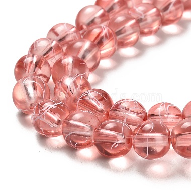 Chapelets de perles en verre transparent drawbench(GLAD-Q012-8mm-01)-3