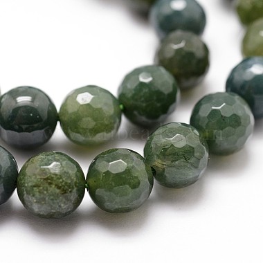 Chapelets de perles en agate mousse naturelle(X-G-D840-25-10mm)-3