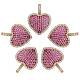 5Pcs Eco-Friendly Brass Micro Pave Cubic Zirconia Pendants(KK-SZ0005-68)-1