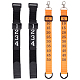 4Pcs 2 Styles Polyester Football Referee Chain Clips Cord Bracelets Set(BJEW-BC0001-30)-1