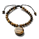 bracelet à breloques en pierres naturelles mélangées(BJEW-G687-02C)-2