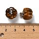 Natural Tiger Eye Pumpkin Charms(G-K338-27P-01)-3