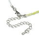Faceted Rondelle Glass Beaded Necklace for Women(NJEW-M208-02J)-5